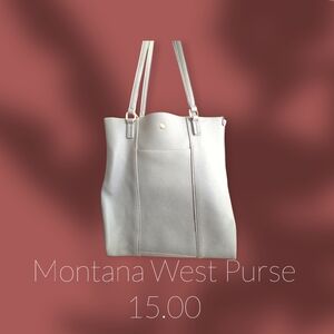 Montana West Elegant Cream Tote